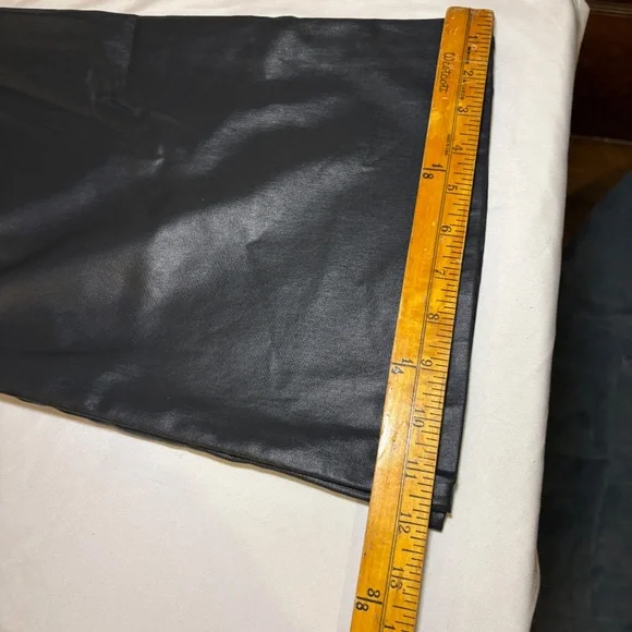 Kut From The Kloth Womens Size 16 W High Rise Fab Ab Flare Faux Black Leather - Picture 4 of 13